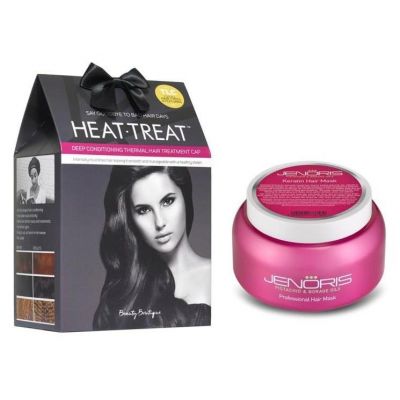 Jenoris Keratin Mask 500ml + HEAT-TREAT CAP, 20% off when you buy both together